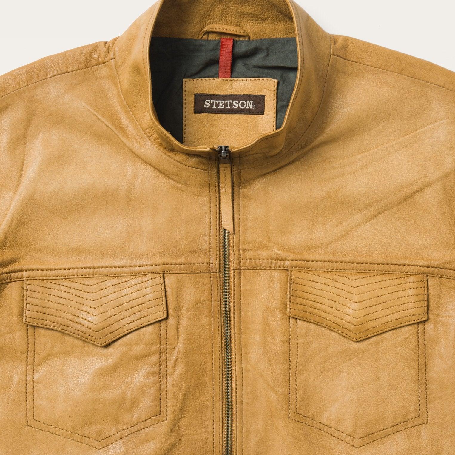 Stetson Butter Soft Distressed Leather Jacket - Flyclothing LLC