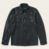 Stetson Black Leather Shirt Jacket - Stetson - Flyclothing LLC
