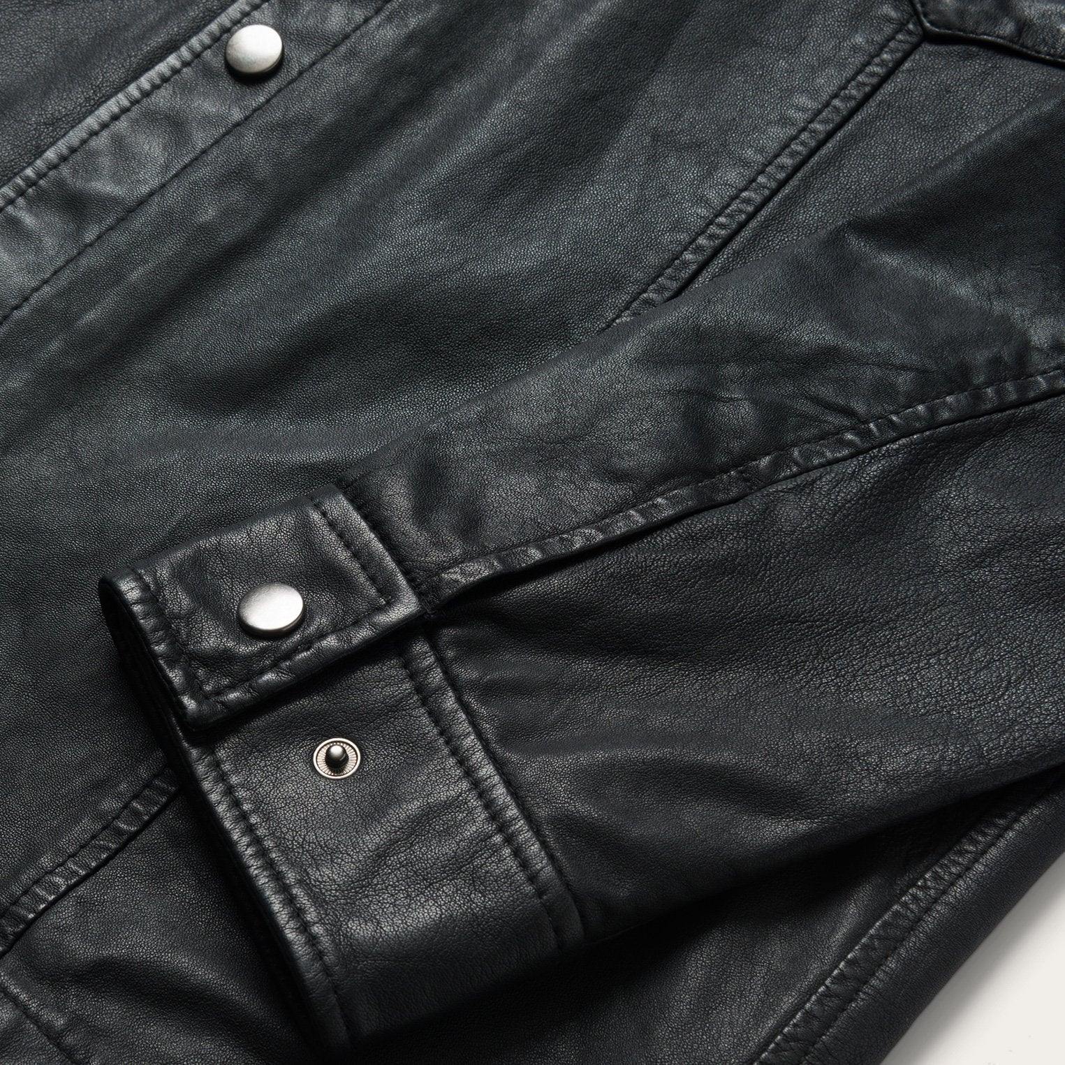 Stetson Leather Western Shirt Jacket