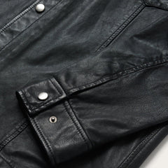 Stetson Leather Western Shirt Jacket