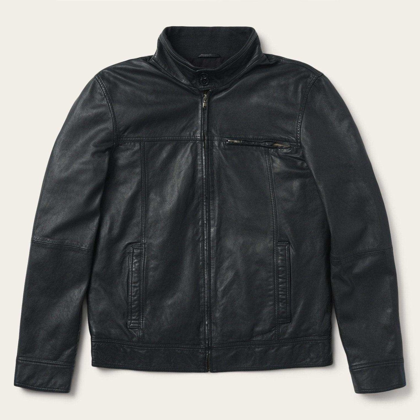 Stetson Black Leather Jacket - Stetson - Flyclothing LLC
