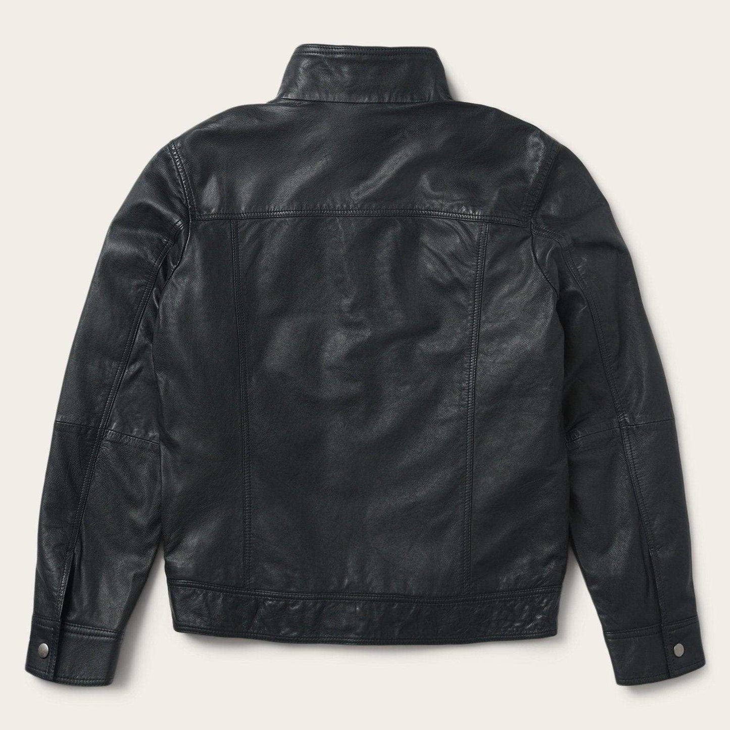 Stetson Black Leather Jacket - Stetson - Flyclothing LLC
