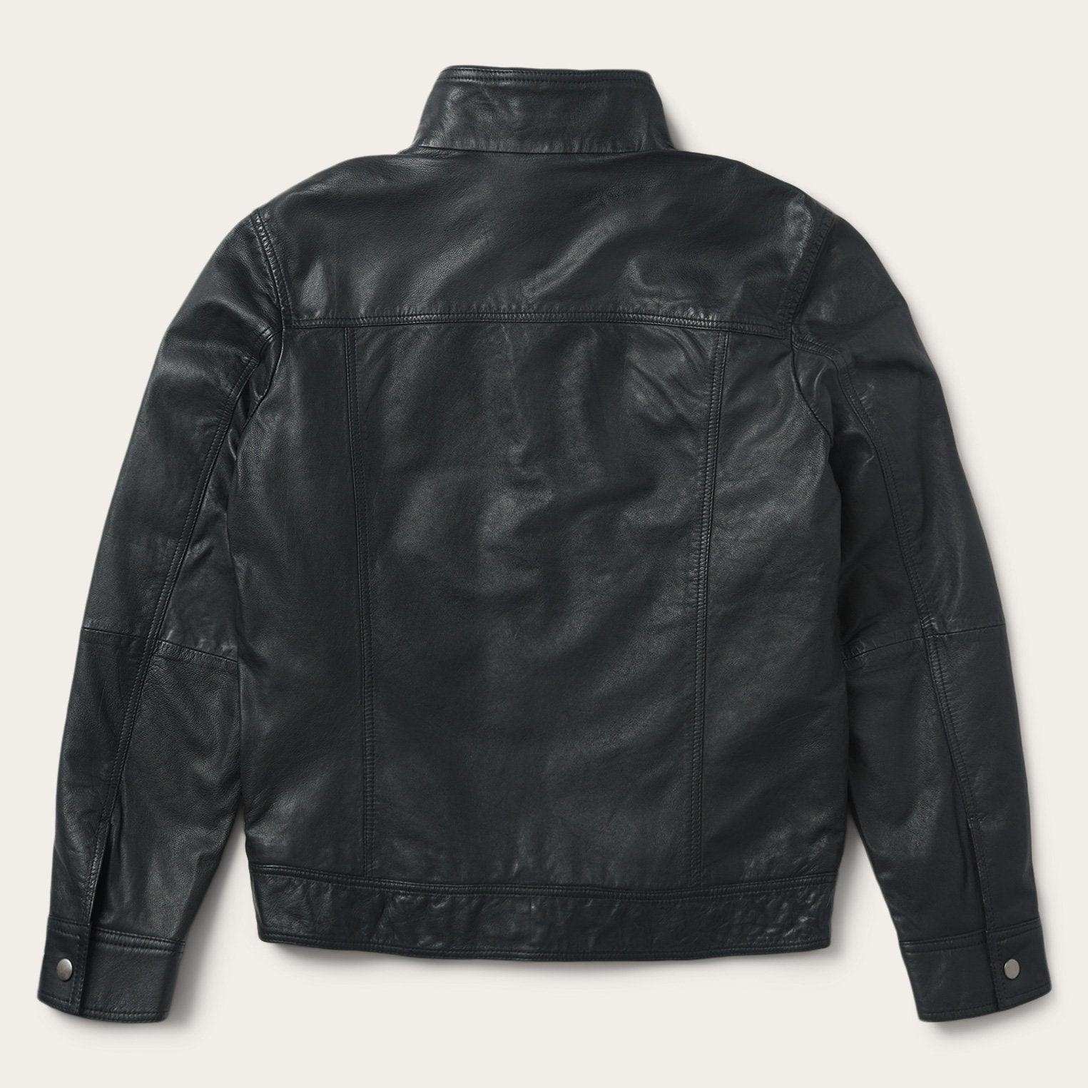 Stetson Black Leather Jacket - Stetson - Flyclothing LLC