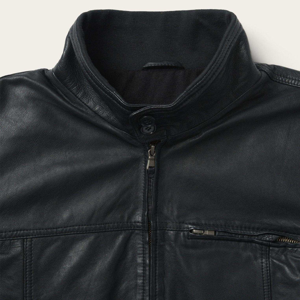 Stetson Black Leather Jacket - Stetson - Flyclothing LLC