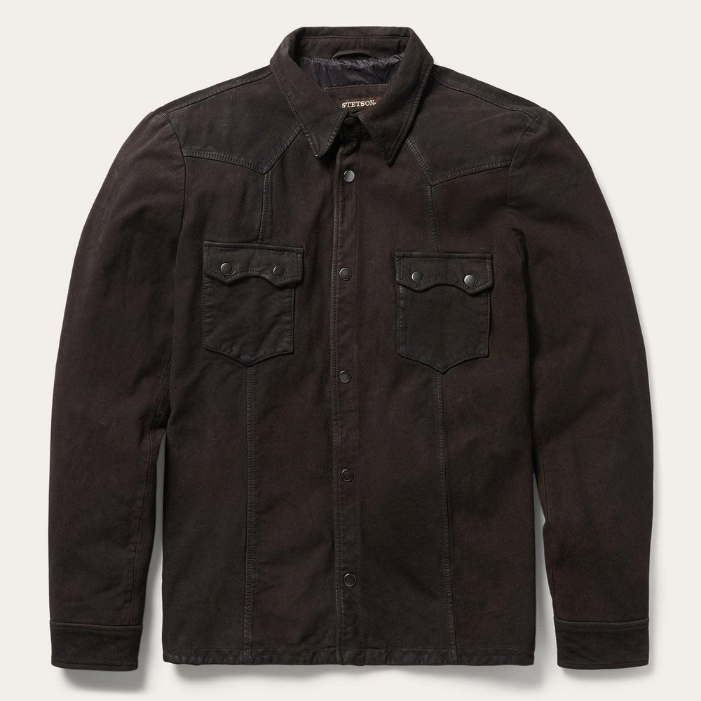 Stetson Leather Western Shirt Jacket - Stetson
