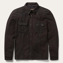 Stetson Leather Western Shirt Jacket
