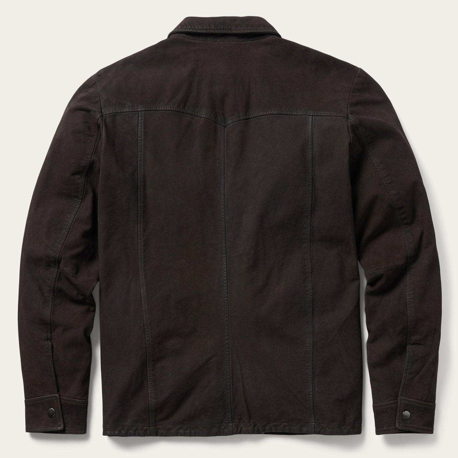 Stetson Leather Western Shirt Jacket - Stetson - Flyclothing LLC