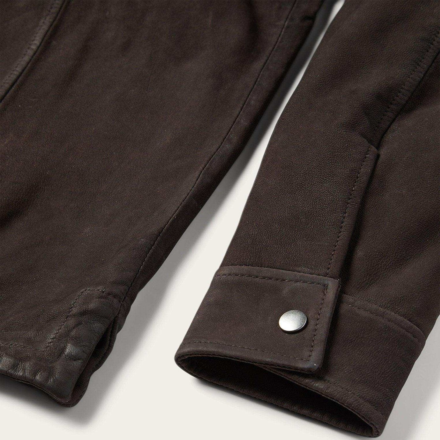 Stetson Leather Western Shirt Jacket - Stetson - Flyclothing LLC