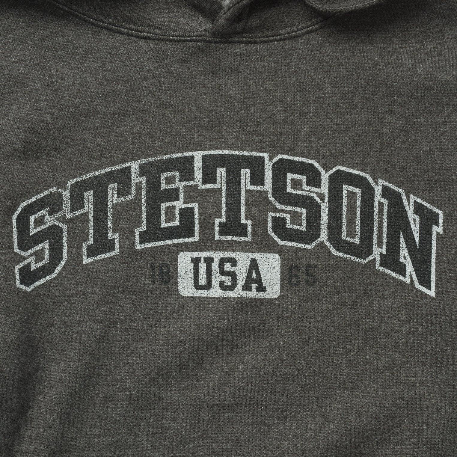 Stetson Charcoal Heather Fleece Hooded Sweatshirt