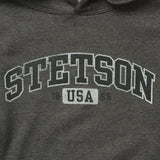 Stetson Charcoal Heather Fleece Hooded Sweatshirt - Stetson