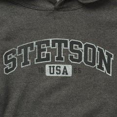 Stetson Charcoal Heather Fleece Hooded Sweatshirt - Flyclothing LLC