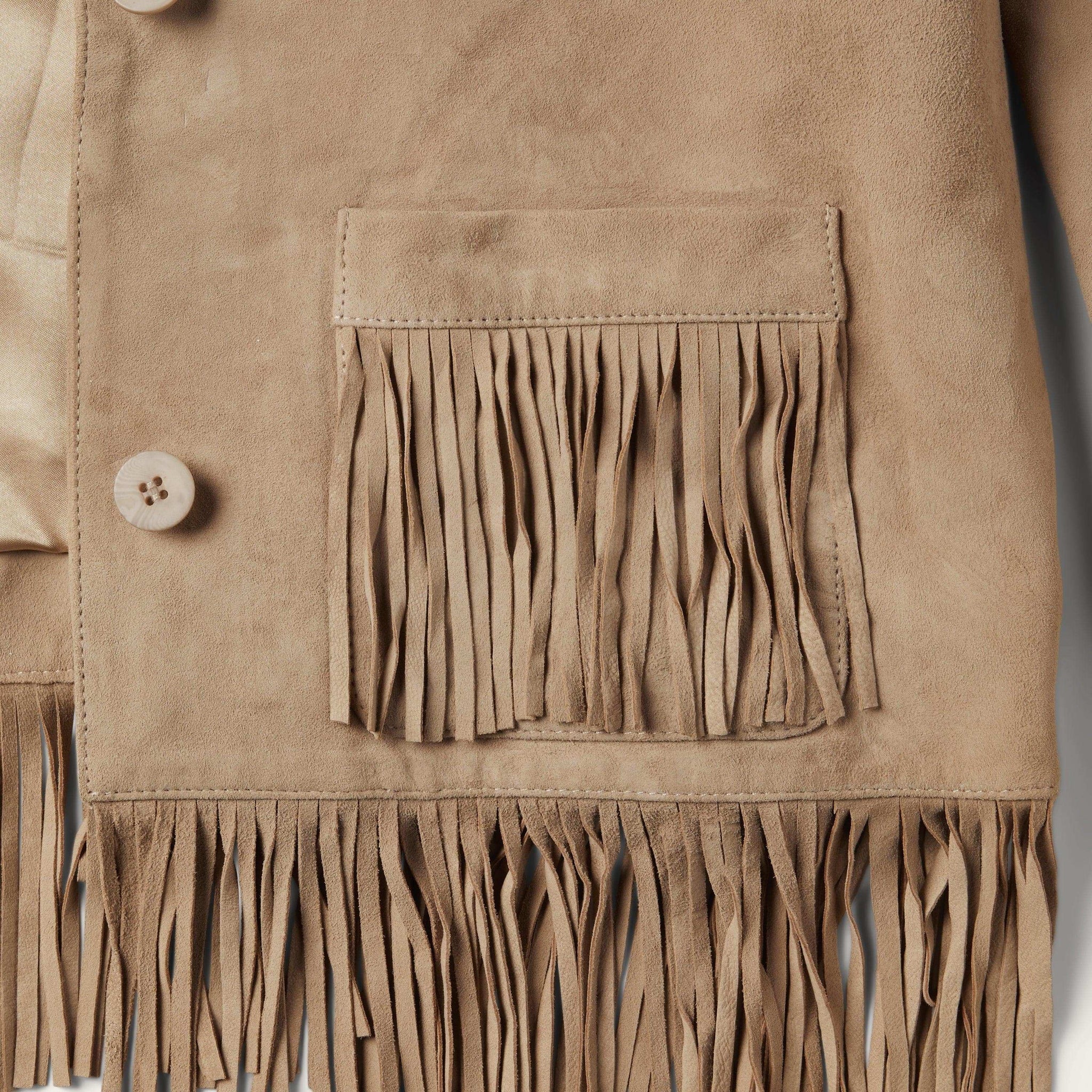 Stetson Tan Fringe Suede Jacket - Stetson - Flyclothing LLC