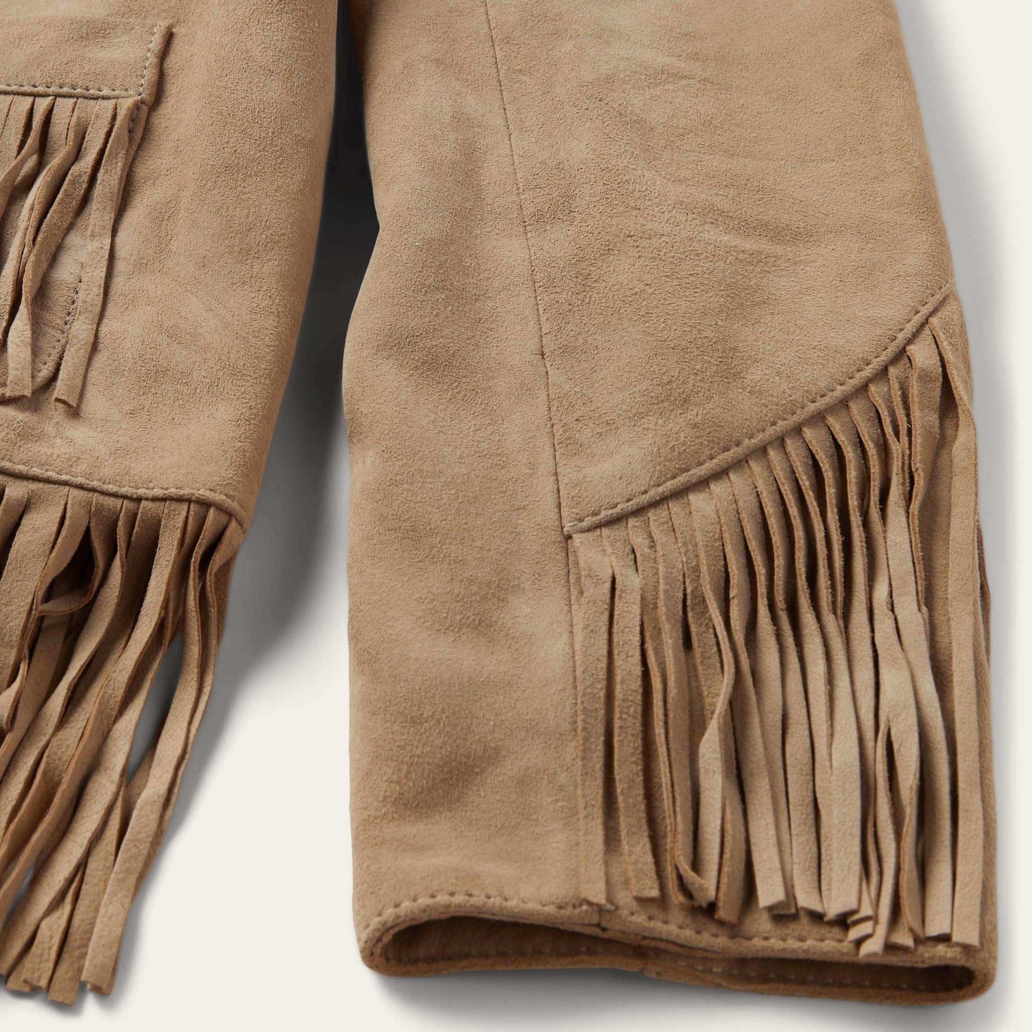 Stetson Tan Fringe Suede Jacket - Stetson - Flyclothing LLC