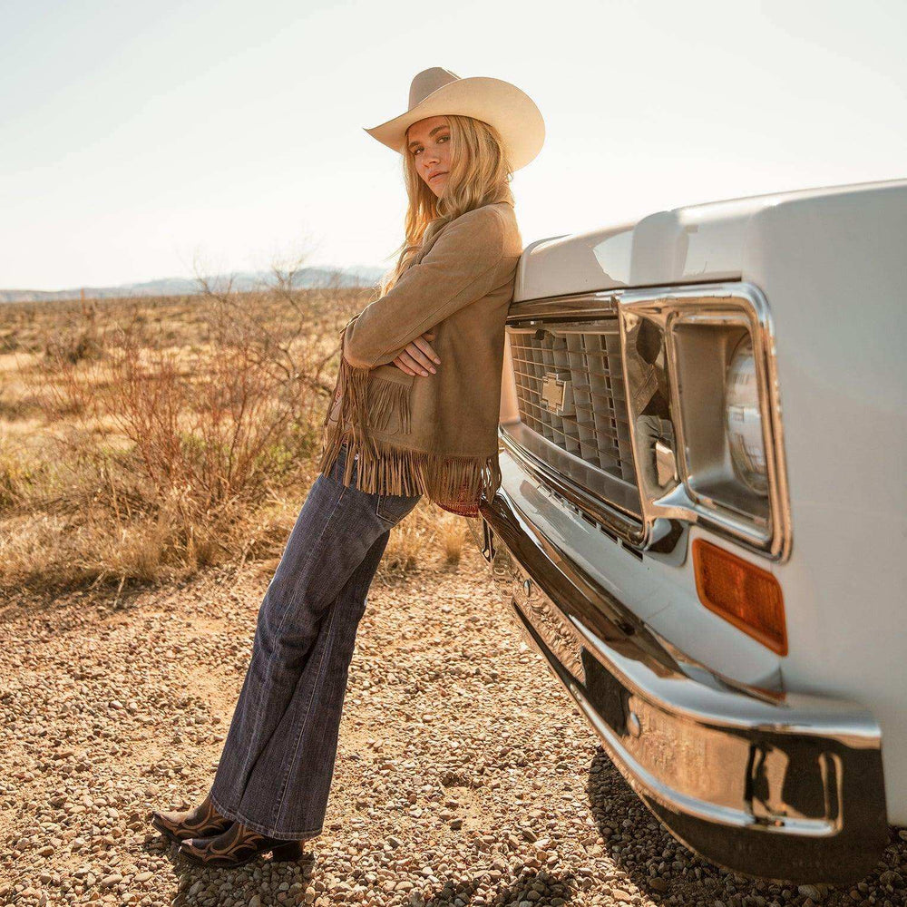 Stetson Tan Fringe Suede Jacket - Stetson - Flyclothing LLC