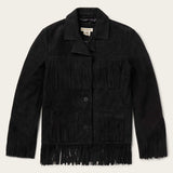 Stetson Black Fringe Suede Jacket - Stetson - Flyclothing LLC