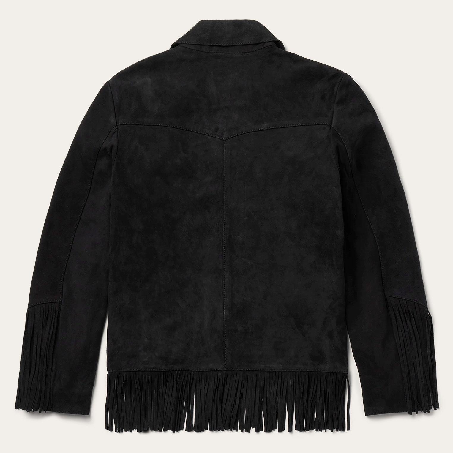 Stetson Black Fringe Suede Jacket - Flyclothing LLC
