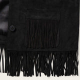 Stetson Black Fringe Suede Jacket - Stetson - Flyclothing LLC