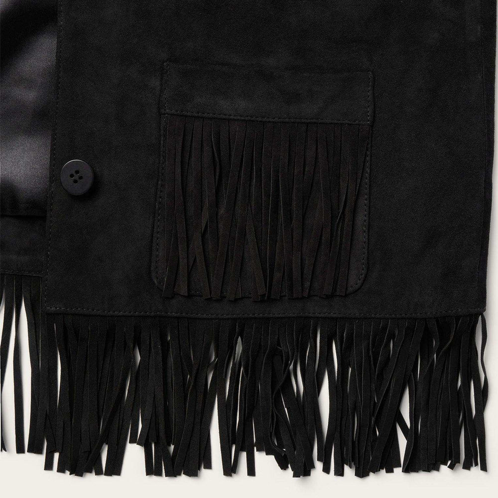 Stetson Black Fringe Suede Jacket - Stetson - Flyclothing LLC