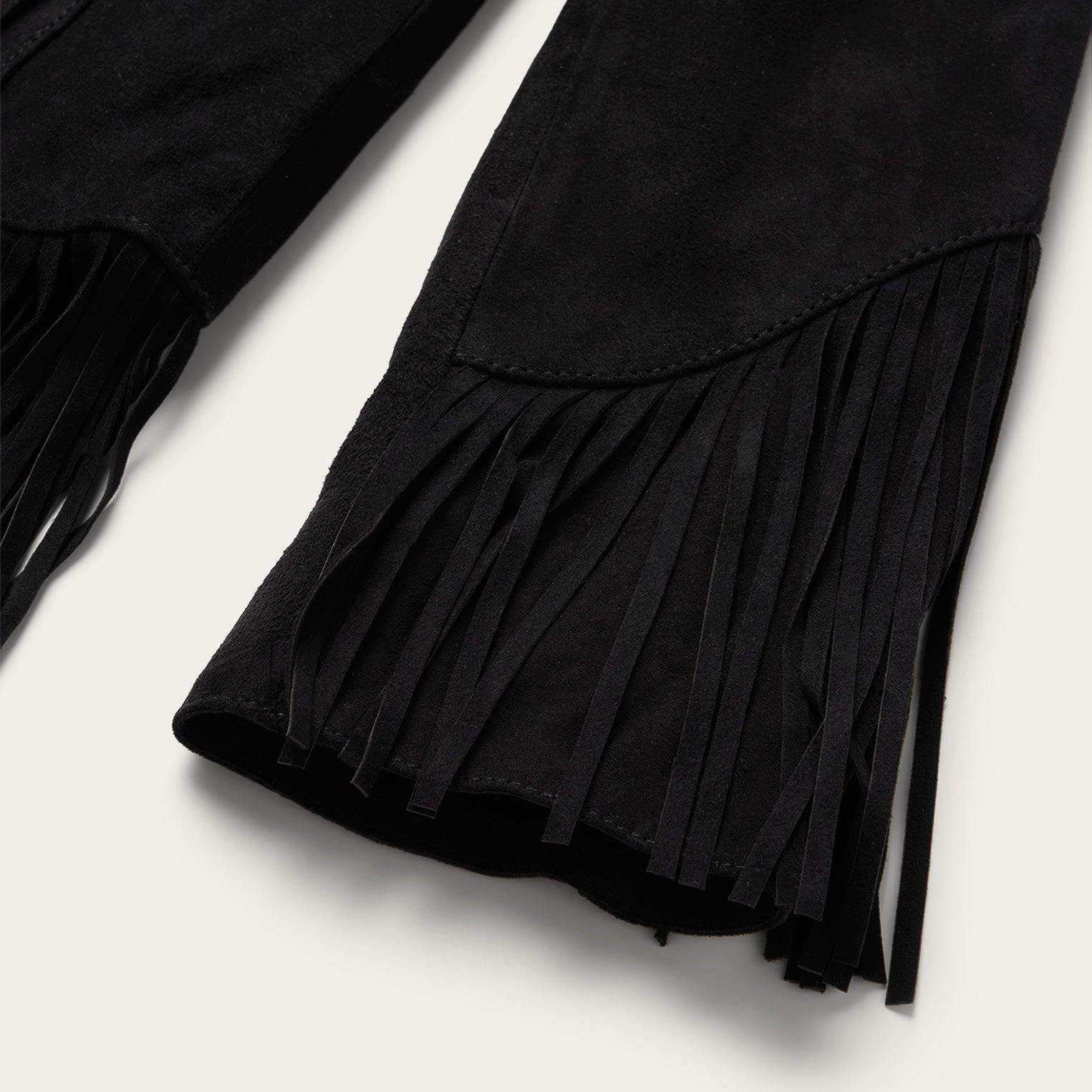 Stetson Black Fringe Suede Jacket - Stetson - Flyclothing LLC