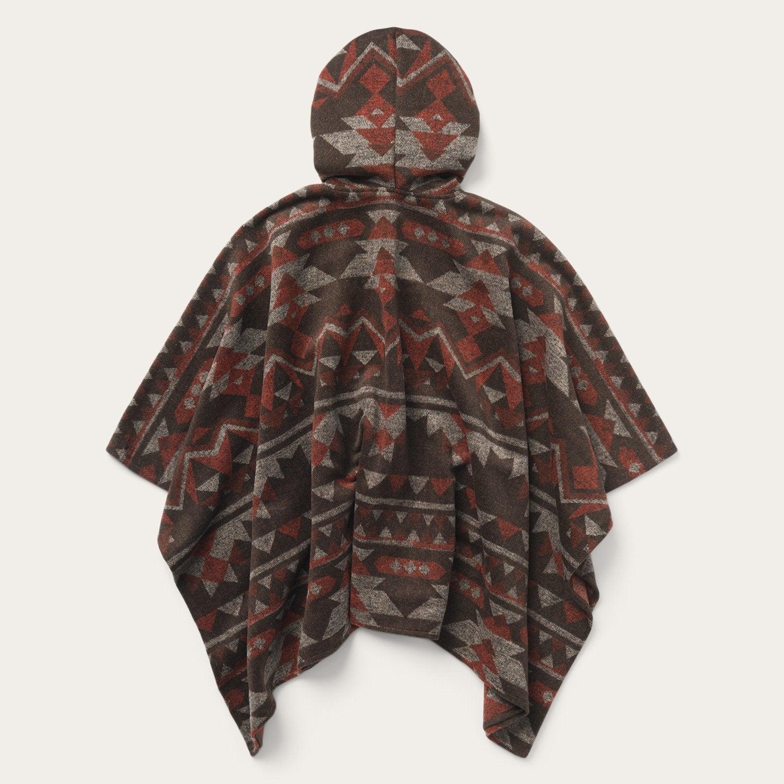 Stetson Plaid Wool Blanket Wrap Serape - Flyclothing LLC