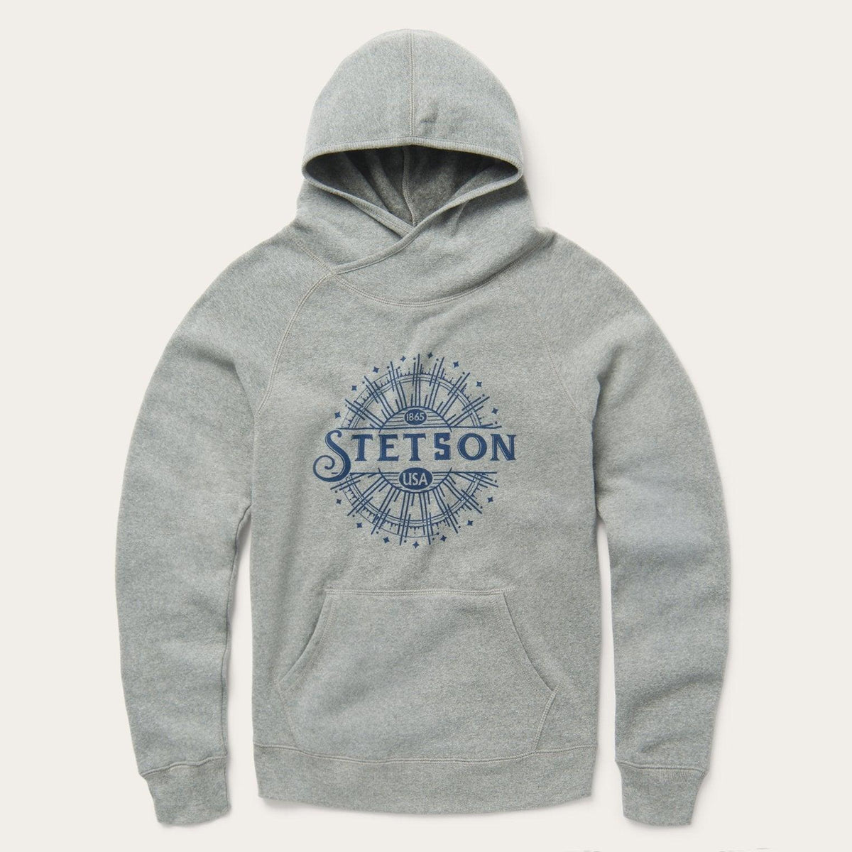 Stetson Gray Heather Hooded Sweatshirt - Flyclothing LLC