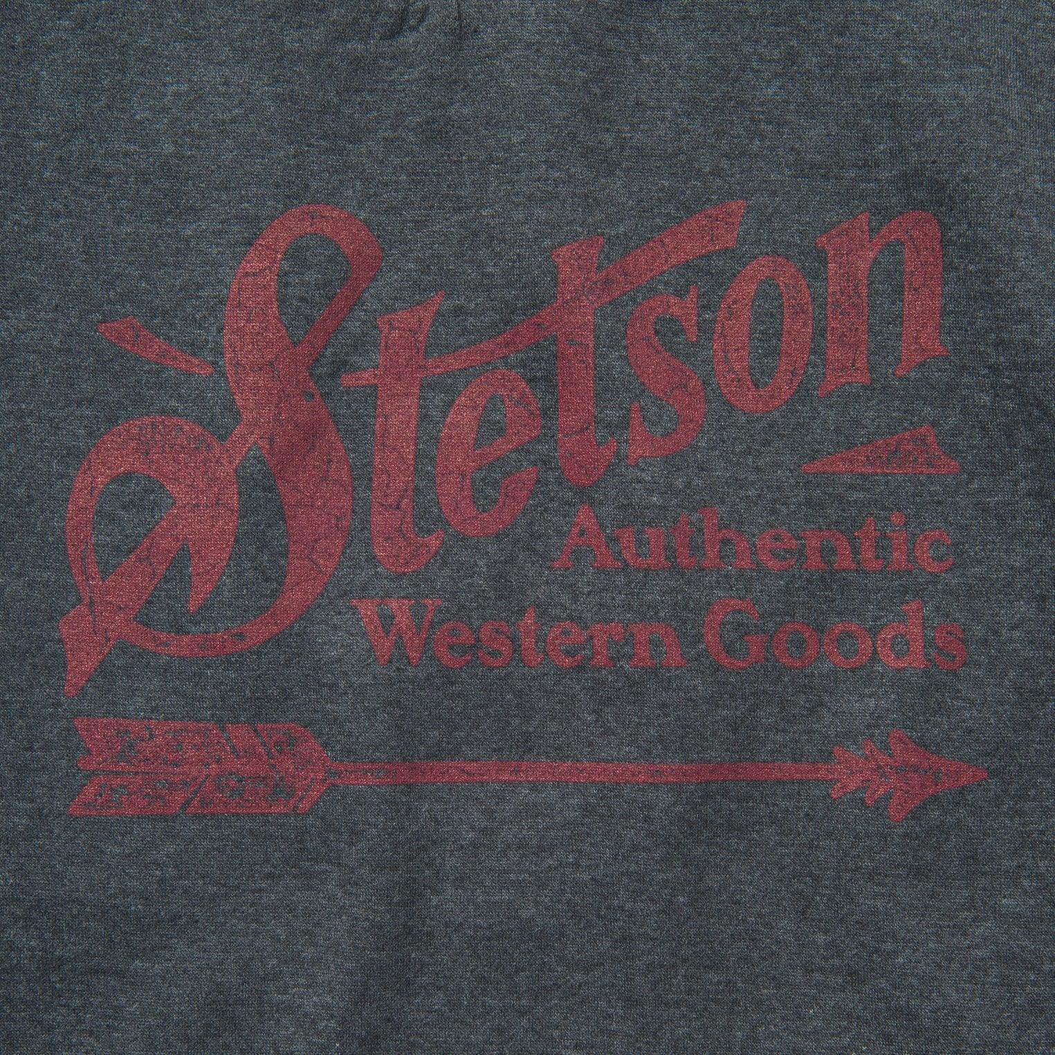 Stetson Charcoal Gray Fleece Knit Hooded Sweatshirt - Flyclothing LLC