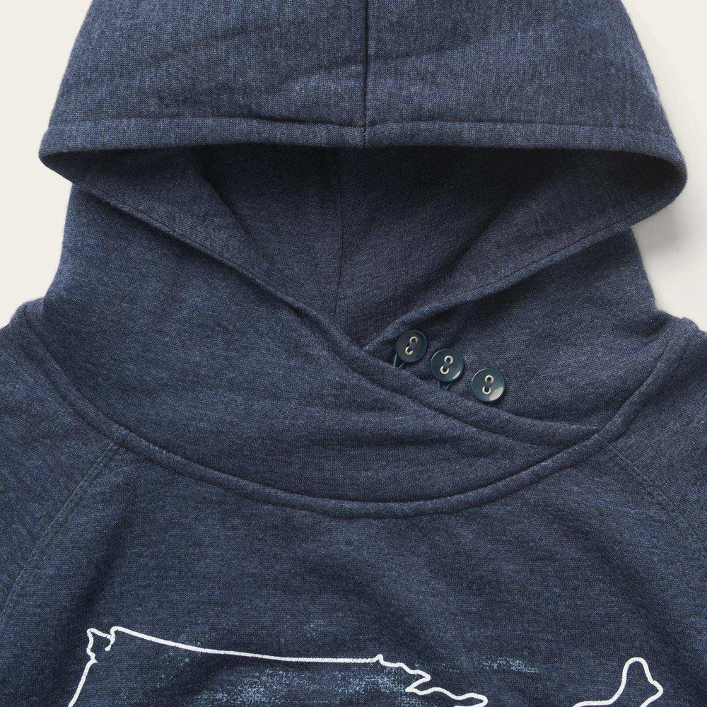 Stetson Navy Heather Fleece Knit Hooded Sweatshirt - Stetson - Flyclothing LLC