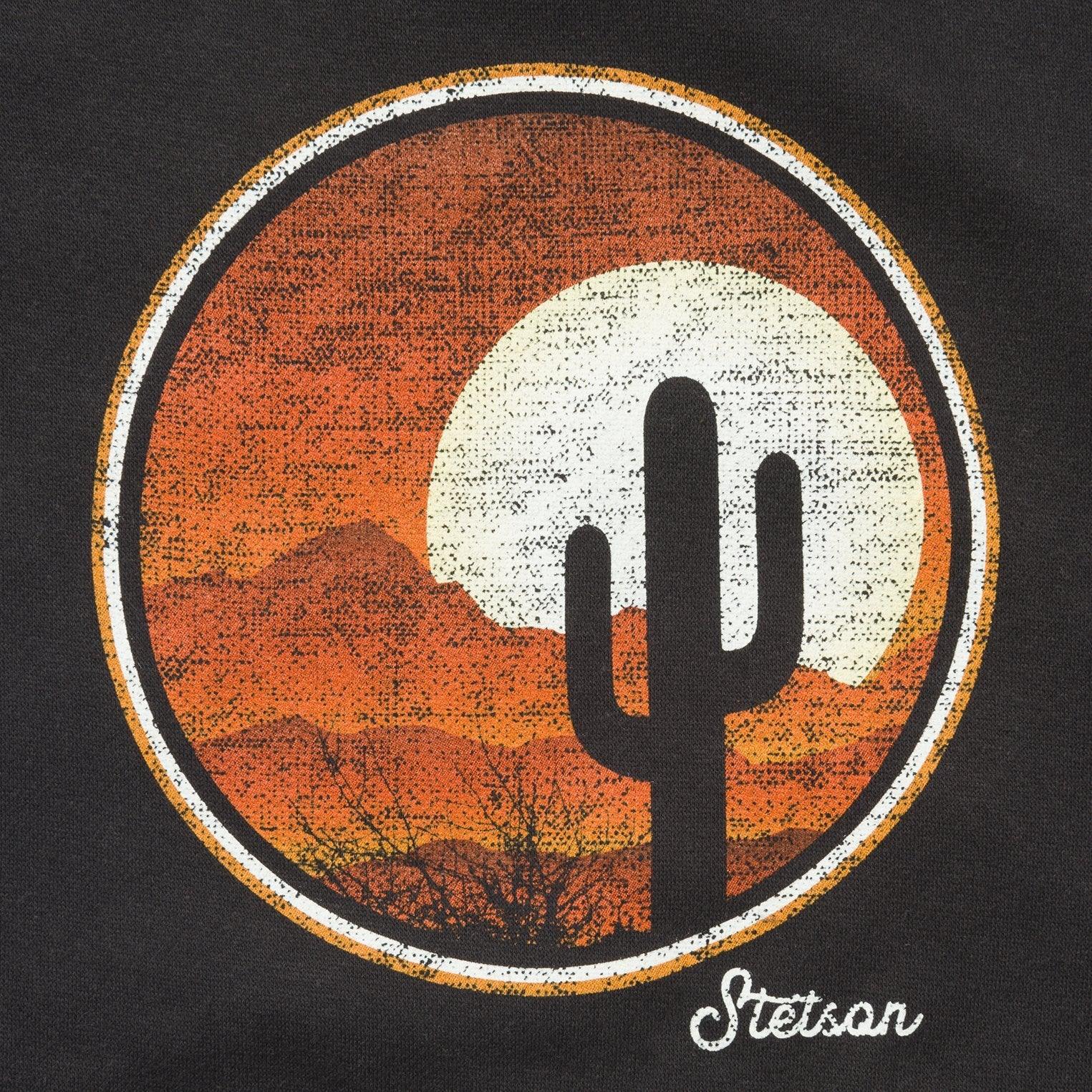 Stetson Black Desert Scene Fleece Knit Hooded Sweatshirt - Flyclothing LLC