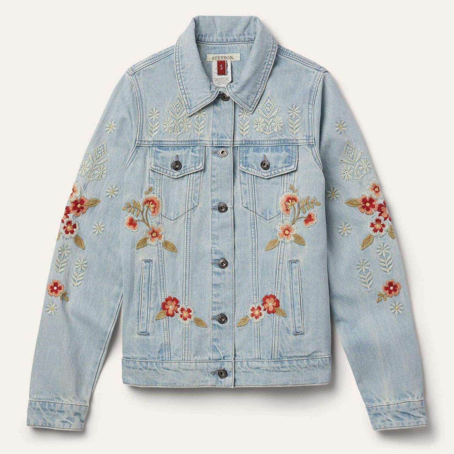 Stetson Embroidered Denim Jacket - Stetson - Flyclothing LLC