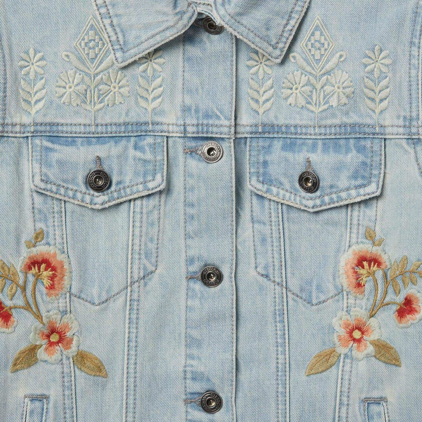 Stetson Embroidered Denim Jacket - Stetson - Flyclothing LLC