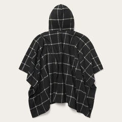 Stetson Black Plaid Blanket Wrap Serape With Hood - Flyclothing LLC