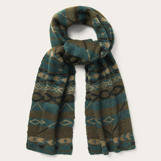 Stetson Olive Aztec Striped Scarf - Flyclothing LLC
