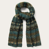 Stetson Olive Aztec Striped Scarf - Stetson