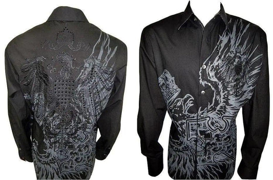 House of Lords Black Phoenix Shirt - House of Lords Clothing