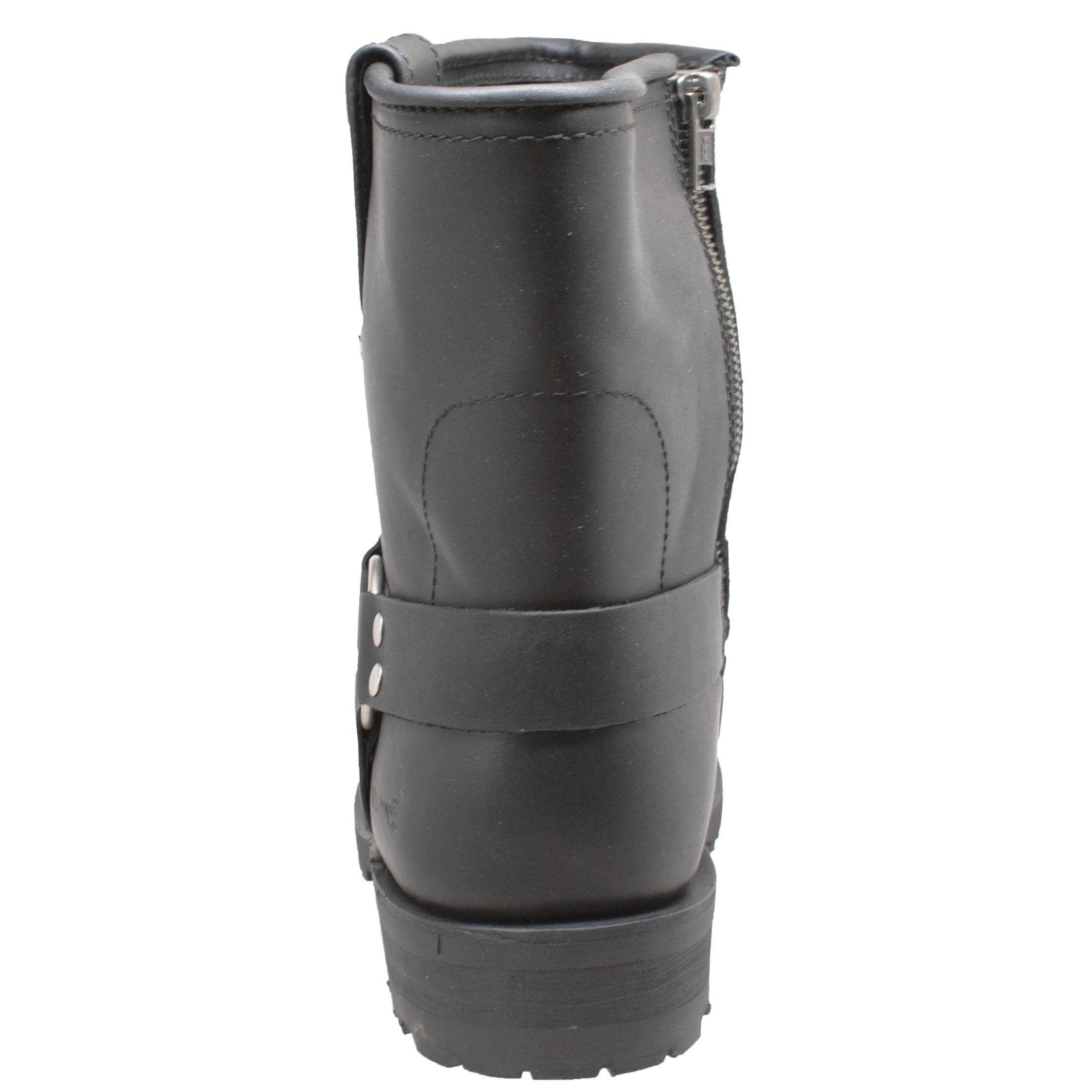 RideTecs Men's 7" Side Zipper Harness Black - RideTecs