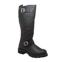 RideTecs Men's 16" Engineer Biker Boot Black - RideTecs