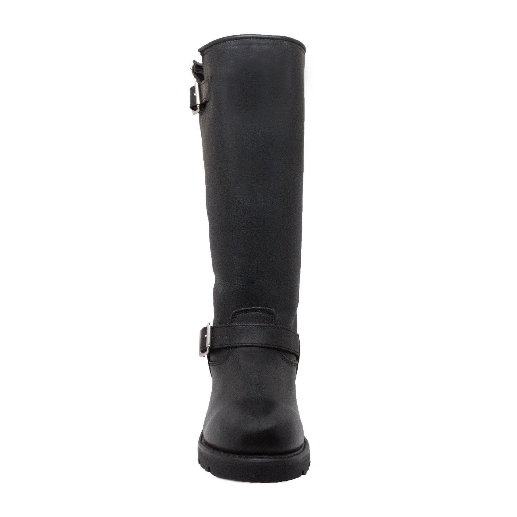 RideTecs Men's 16" Engineer Biker Boot Black - RideTecs