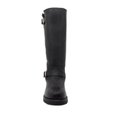 RideTecs Men's 16" Engineer Biker Boot Black - RideTecs