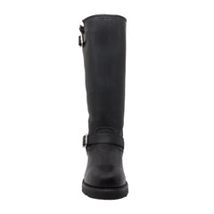 RideTecs Men's 16" Engineer Biker Boot Black - RideTecs