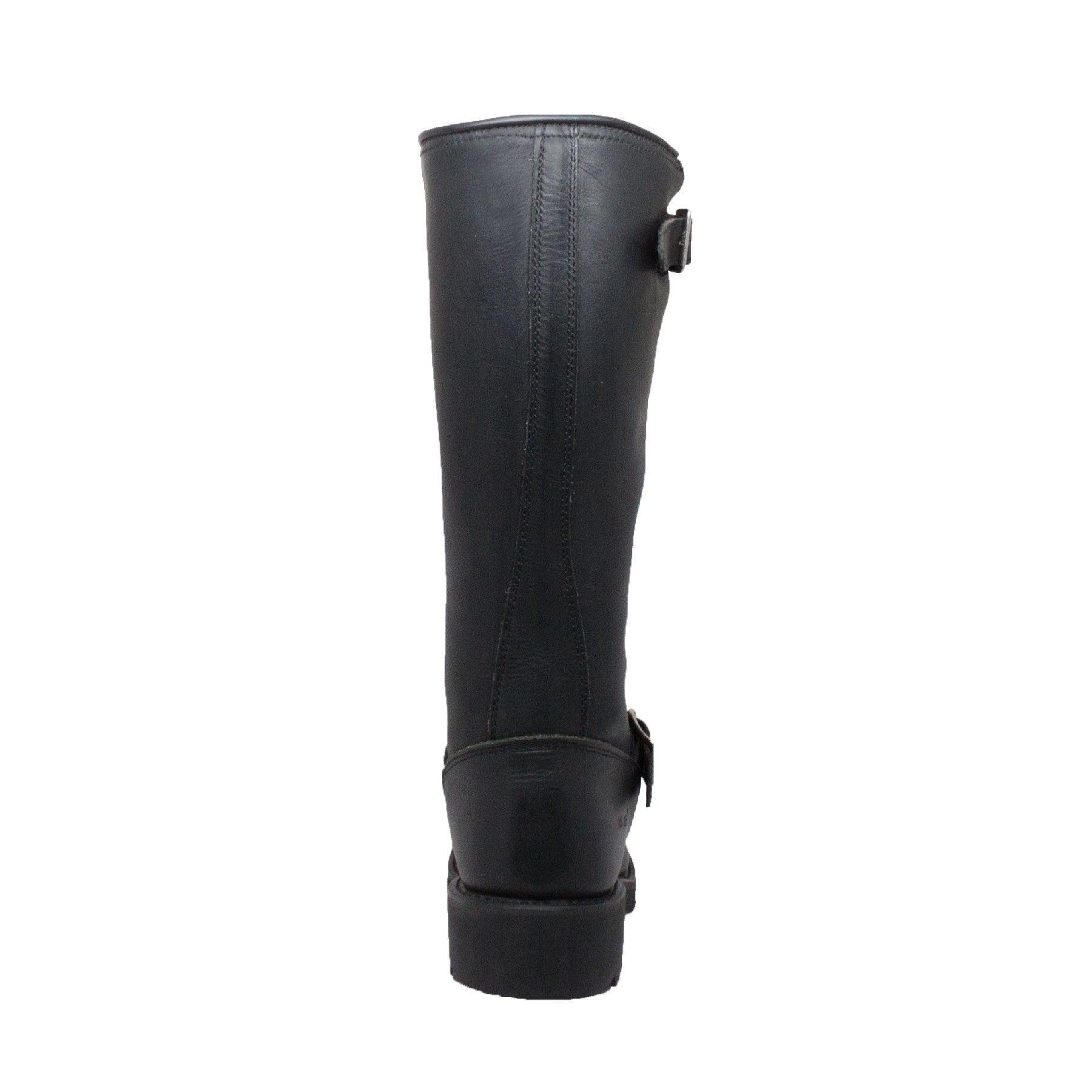 RideTecs Men's 16" Engineer Biker Boot Black - RideTecs
