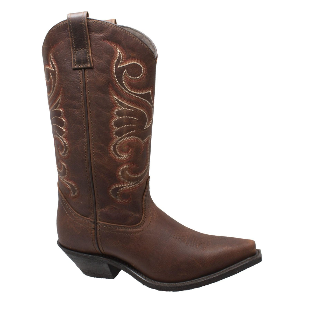 AdTec Women's 12" Full Grain Oiled Leather Western Boots Brown - Flyclothing LLC