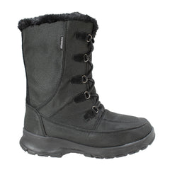 FreeShield Women's Waterproof Nylon Upper Winter Boot with Suede Trim Black - Flyclothing LLC