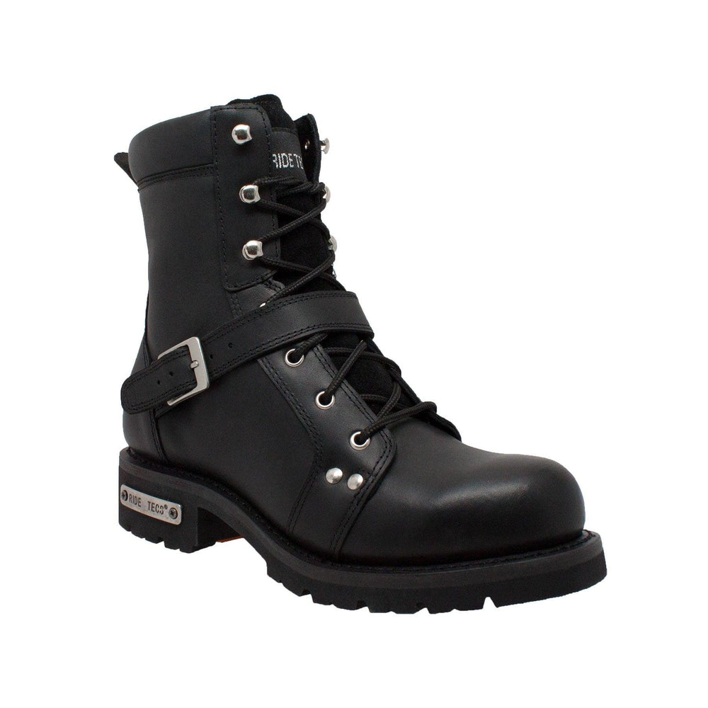 RideTecs Men's 8" Zipper Lace Black - RideTecs