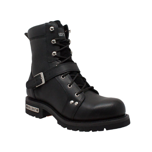 RideTecs Men's 8" Zipper Lace Black - RideTecs