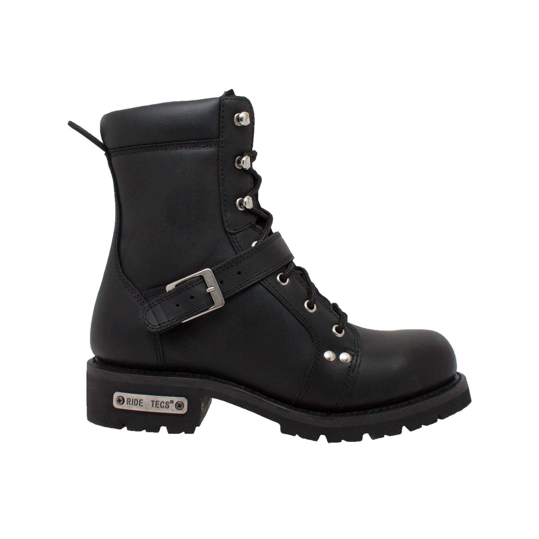 RideTecs Men's 8" Zipper Lace Black - RideTecs
