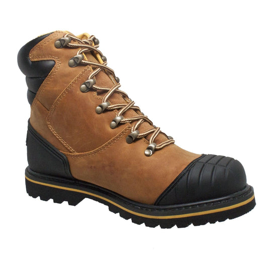 AdTec Men's 7" Steel Toe Work Boot Light Brown - Flyclothing LLC