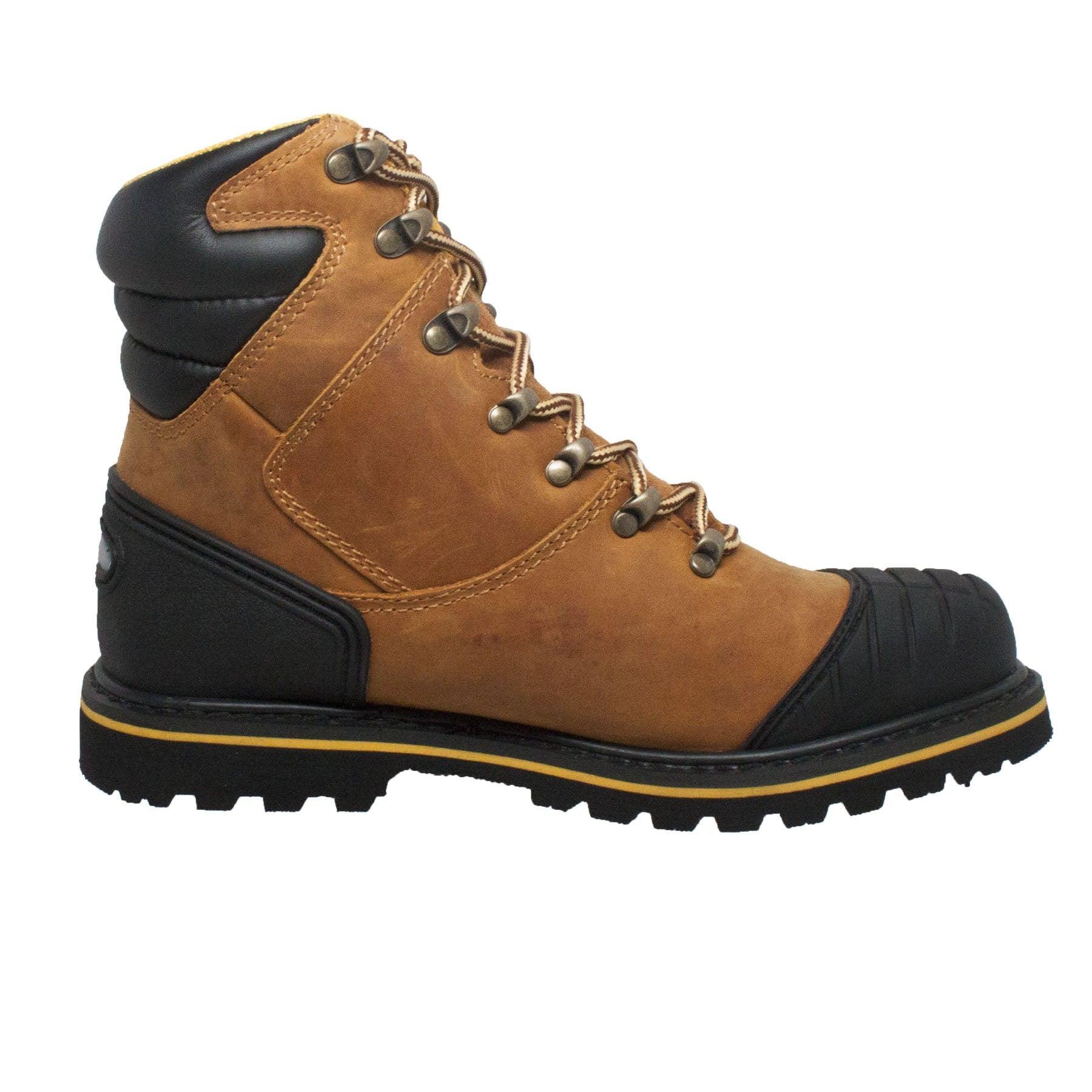 AdTec Men's 7" Steel Toe Work Boot Light Brown - AdTec