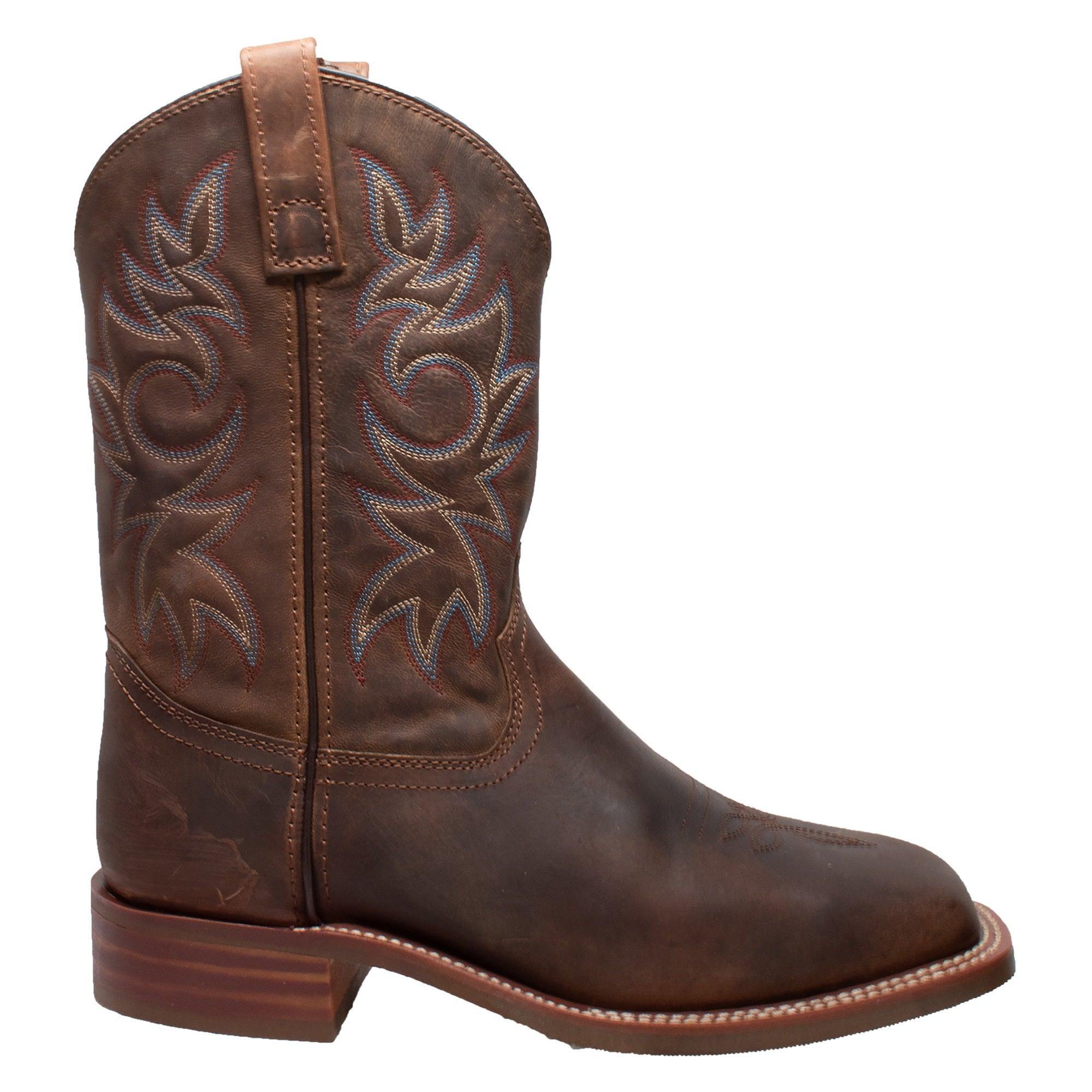 AdTec Men's 11" Western Square Toe Brown - Flyclothing LLC