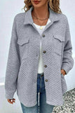 Button Down Collared Jacket - Trendsi - Flyclothing LLC