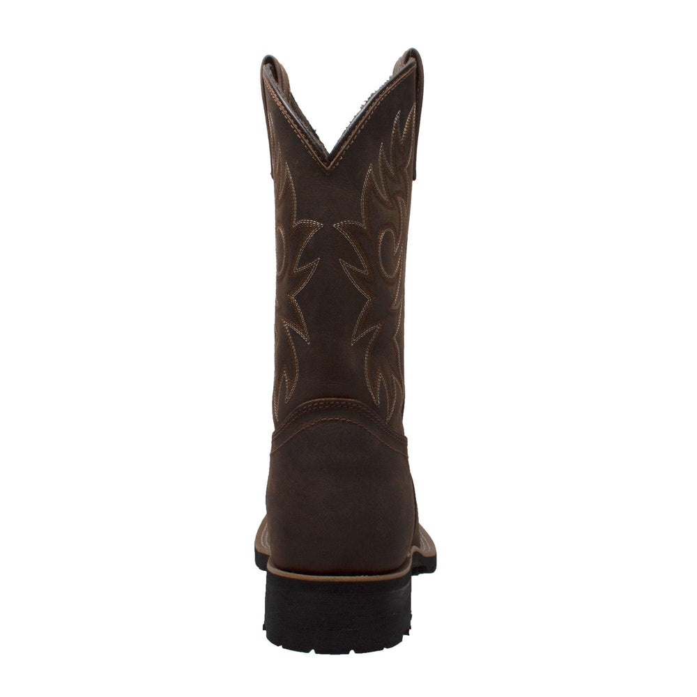 AdTec Men's 12" Steel Toe Work Western Brown - AdTec